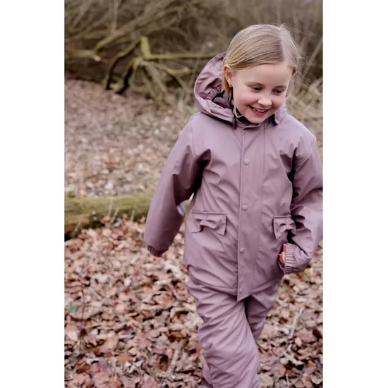 Mikk-Line tepitud voodriga vihmakomplekt - Twilight Mauve