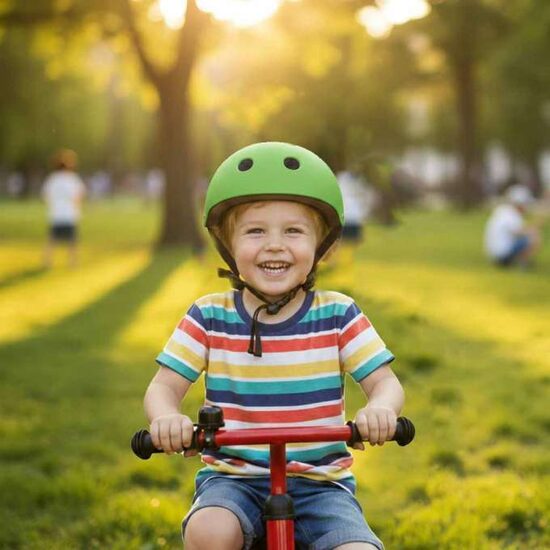 Trike Fix kiiver LED M (55-58 cm) – Roheline