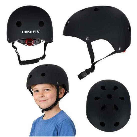 Trike Fix kiiver LED S (48-54cm) – Must